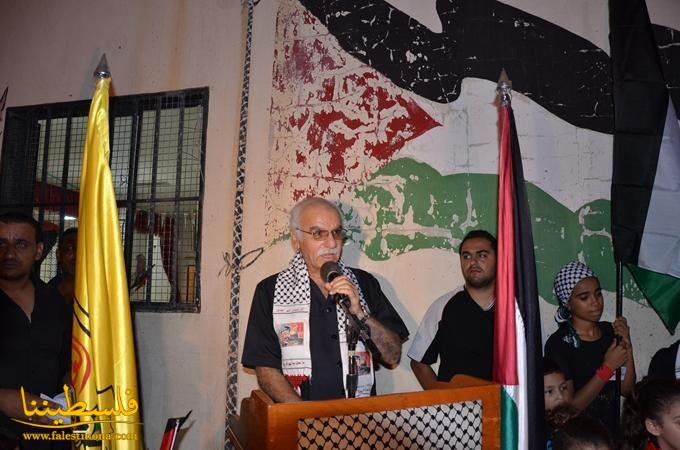 وقفة تضامنية لحركة فتح في مخيم البرج الشمالي مع اهلنا في فلسطين