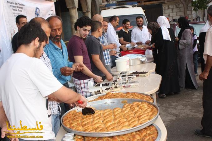 الجمعية الفرنسية تقدّم الافطار لـ600 من النازحين الفلسطينيين من سوريا