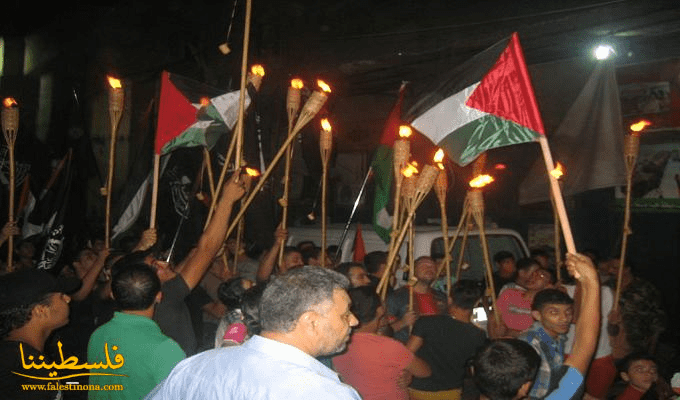 لجنة مسيرة العودة تنظم مسيرة في يوم القدس العالمي  في مخيم برج البراجنة