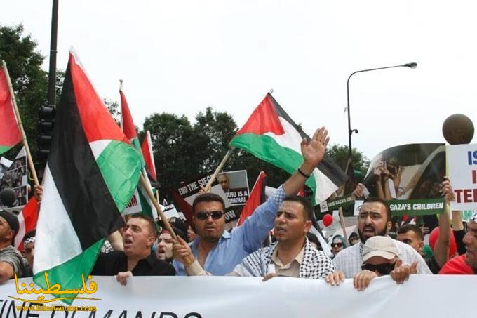 شيكاغو تشهد اكبر مظاهرة دعم لفلسطين في التاريخ الأميركي