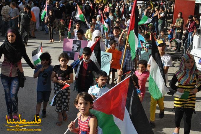 مهرجان حاشد في عين الحلوة تحت عنوان حملة “تحيّة إلى غزّة”