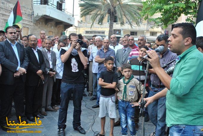 "فتح" تشارك التنظيم الشعبي الناصري بوقفة تضامنية مع غزة في صيدا
