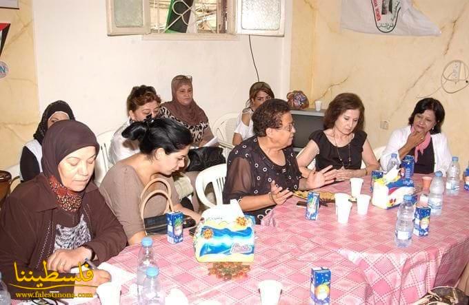 المنظمات النسائية اللبنانية تزور اتحاد المرأة في شاتيلا تضامنًا مع غزة