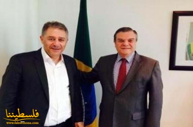 السفير دبور يزور سفيرَي البرازيل والباراغواي لشكرهما على موقف بلديهما من العدوان الإسرائيلي