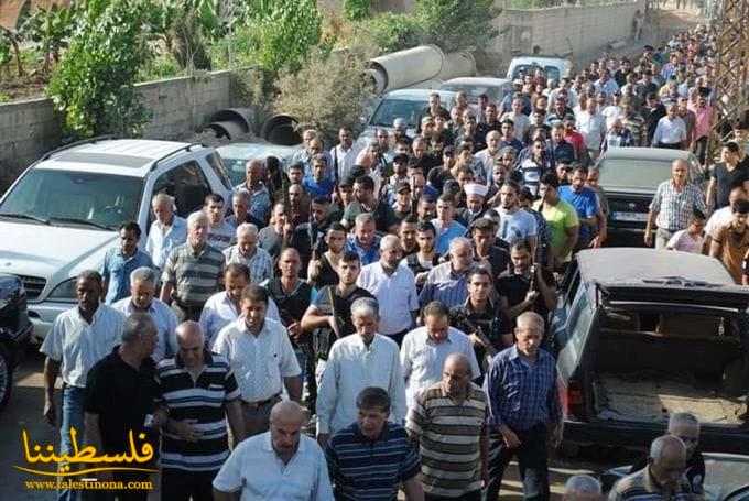 حركة فتح وقيادة الامن الوطني تشارك في تشييع الفقيد ماجد رباح