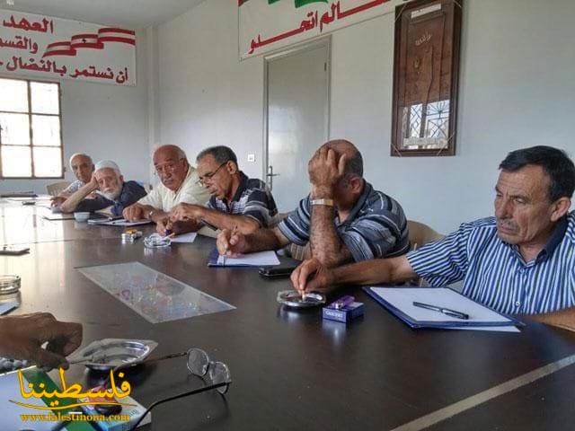 لقاء تضامني مع غزة في مقر اتحاد نقابات عمال فلسطين بمدينة صيدا