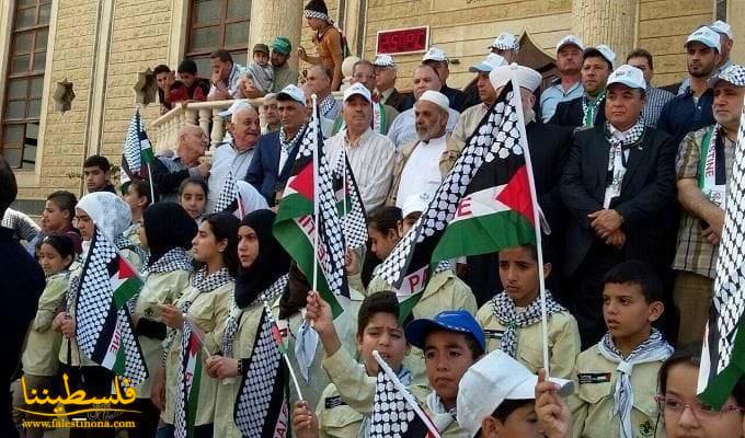 حركة "فتح" تنظم مسيرة جماهيرية في وادي الزينة بمناسبة ذكرى النكبة