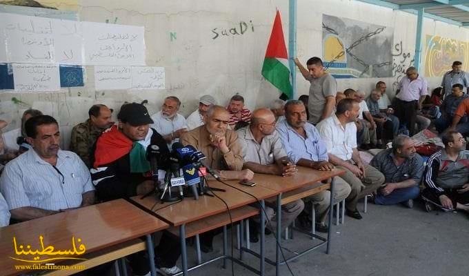 مؤتمر صحفي للفصائل الفلسطينية في مخيم البداوي