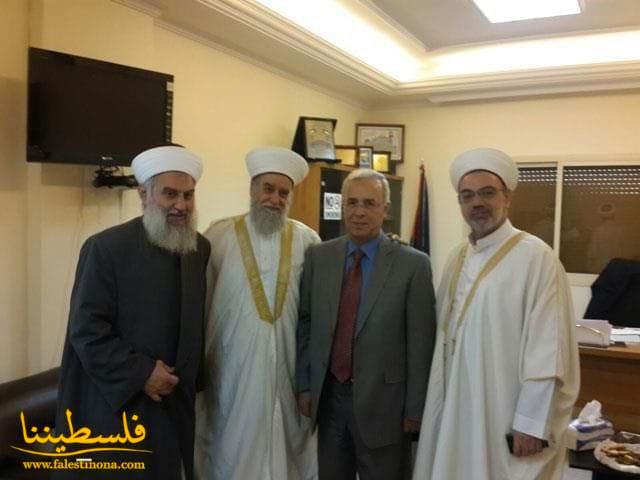 رابطة علماء فلسطين تلتقي السفير أشرف دبور وأمين سر "م.ت.ف" في لبنان فتحي أبو العردات