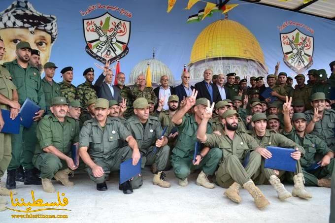قوات الامن الوطني الفلسطيني تخرج دورة الشهيد العميد سعد صايل