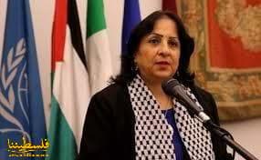 سفيرة فلسطين تطلع الخارجية الإيطالية على آخر التطورات