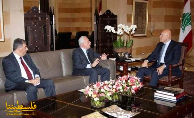 الوزير رياض المالكي يلتقي رئيس مجلس الوزراء اللبناني تمام سلام