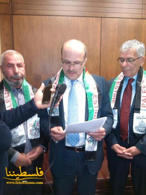 وقفة تضامنية مع انتفاضة القدس في نقابة المحامين في الشمال
