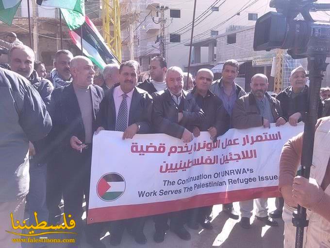 اعتصام جماهيري في نهر البارد رفضاً لسياسة الأونروا الجائرة بحق الشعب الفلسطيني