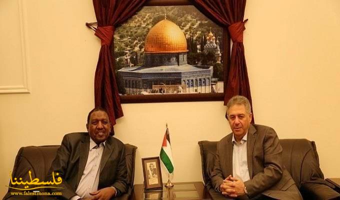 السفير دبور يستقبل سفير السودان في لبنان