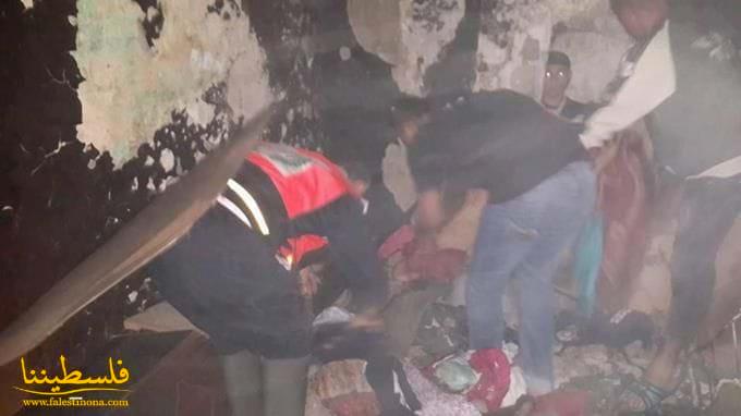 وفاة ثلاثة اطفال في حريق شب داخل منزل في مخيم الشاطئ بغزة