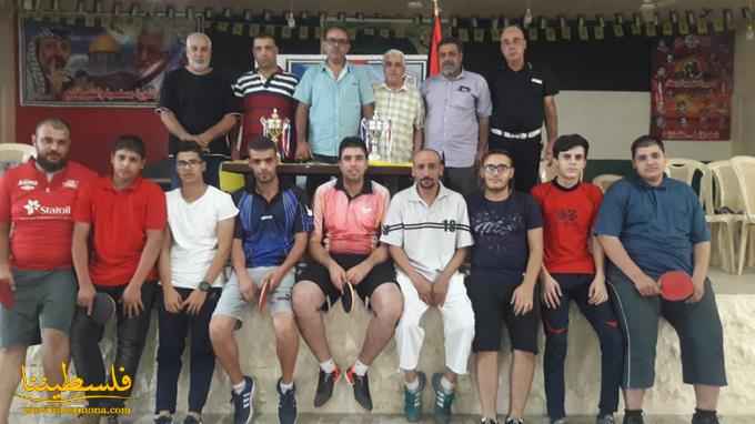 نادي الهلال يُنظِّم دورة شهداء الأقصى لكرة الطاولة في مخيَّم البداوي