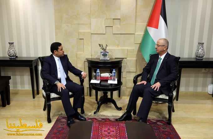 الحمد الله يستقبل السفير الأردني ويُعزّيه بضحايا حادثة البحر الميت