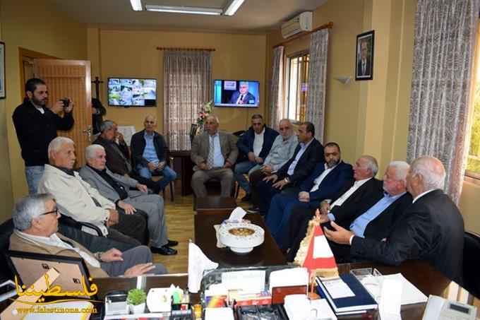 وفدٌ من قيادة حركة "فتح" في لبنان يزور بلدية الميَّة وميّة