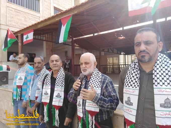 وقفةٌ تضامنيةٌ لمدرسة الأمجاد الوطنية في البرج الشمالي دعمًا لغزة