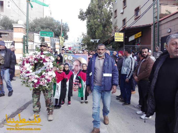 جنازة رسميّة وشعبيّة للشهيد عباس دبوق في مخيم البرج الشمالي