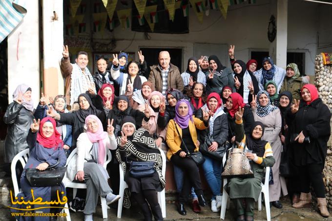 مكتب المرأة الحركي لمنطقة صيدا وشُعبها التنظيميّة يزور مخيم البص