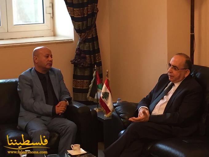 أبو هولي يلتقي برئيس لجنة الحوار اللبناني الفلسطيني ومدير الأونروا في لبنان في إجتماعين منفصلين