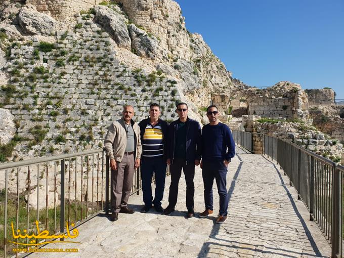 وفدٌ من الاتحاد العام للمعلِّمين الفلسطينيين يزور قلعة أبطال العاصفة "الشقيف"