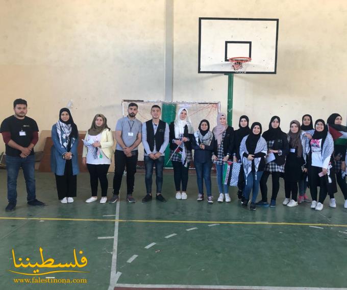 اتحاد طلبة فلسطين يُنظِّم نشاطًا وطنيًّا في مخيَّم الرشيدية إحياءً لذكرى النكبة