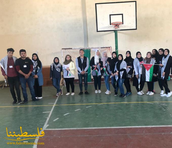 اتحاد طلبة فلسطين يُنظِّم نشاطًا وطنيًّا في مخيَّم الرشيدية إحياءً لذكرى النكبة