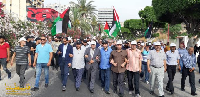 حركة "فتح" تُشارك في مسيرةٍ حاشدةٍ في مدينة صيدا إحياءً لـ"يوم القدس العالمي"