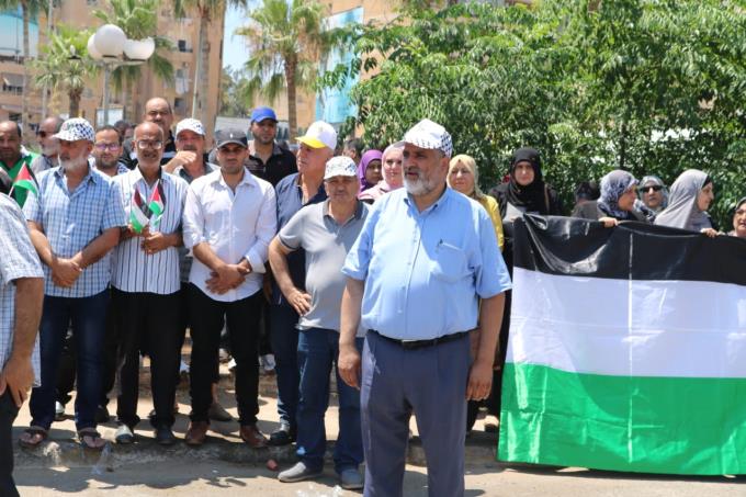 اعتصامٌ حاشدٌ في صيدا دعمًا للقضية الفلسطينية واستنكارًا لمؤتمر البحرين