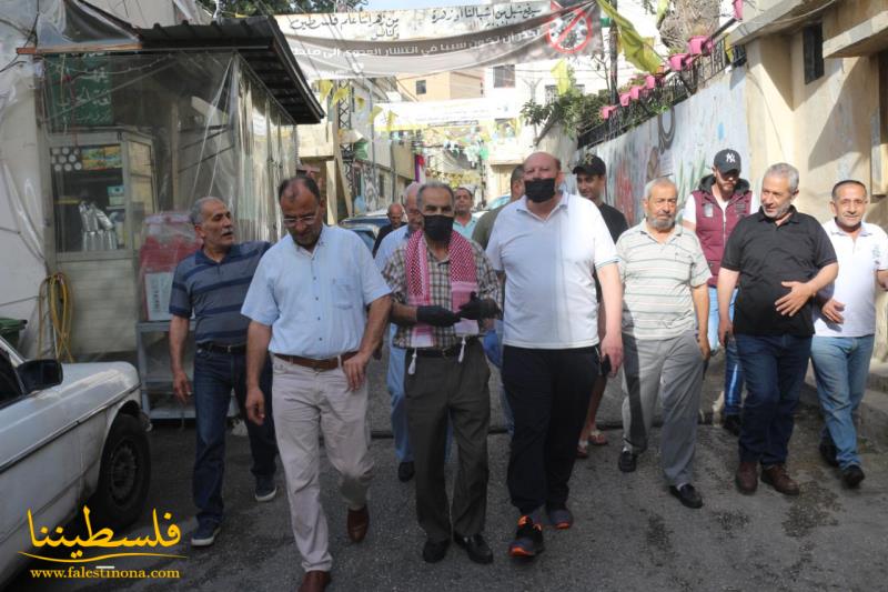 حركة "فتح" – شعبة المية ومية تُكلِّل نصب الشهداء في المخيّم بمناسبة عيد الفطر المبارَك