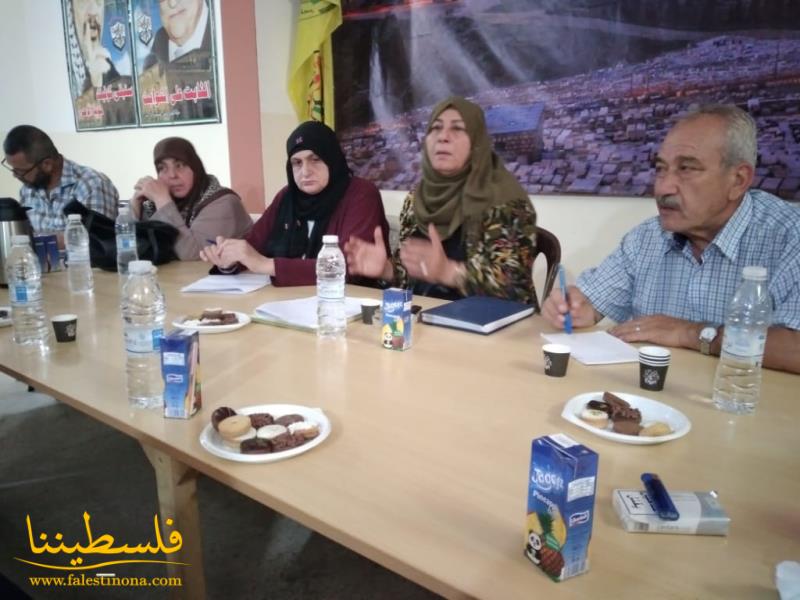 الشهابي تلتقي لجنة العمل الاجتماعي لحركة "فتح" في شُعبة إقليم الخروب