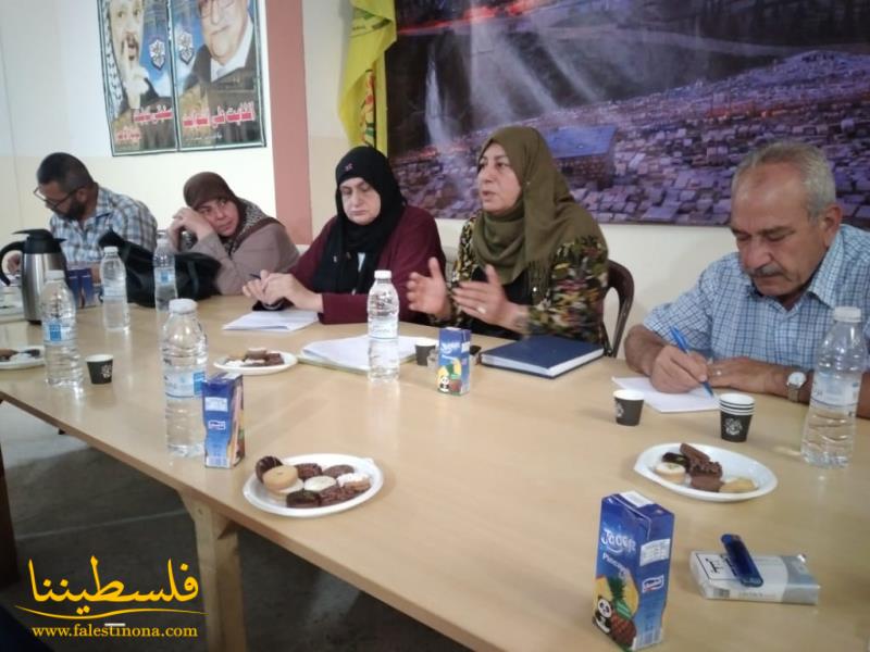 الشهابي تلتقي لجنة العمل الاجتماعي لحركة "فتح" في شُعبة إقليم الخروب