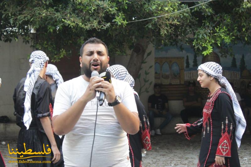المكتب الحركي الفنّي في منطقة صيدا يُنظِّم وقفةً تضامنيةً دعمًا للقيادة الفلسطينية ورفضًا للتطبيع
