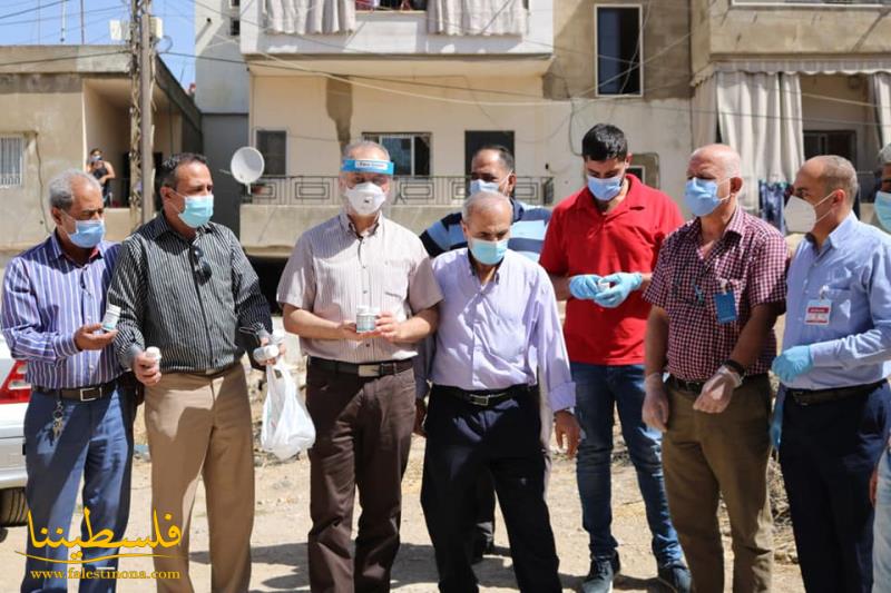 الهلال الأحمر الفلسطيني يجري فحوصات ال (PCR) لمخالطين أشخاص مصابين بفيروس كورونا في البقاع