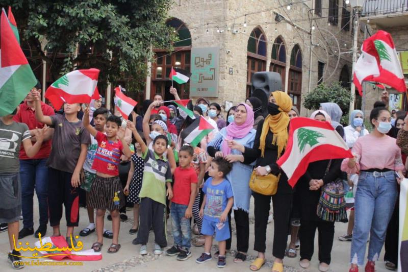 "فتح" والتنظيم الناصري في صيدا ينظّمان وقفةً تضامنيةً مع القضية الفلسطينية ورفضًا للتطبيع