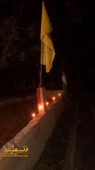 حركة "فتح" في مخيم البص تضيء الشموع في مولد الرسول الأكرم