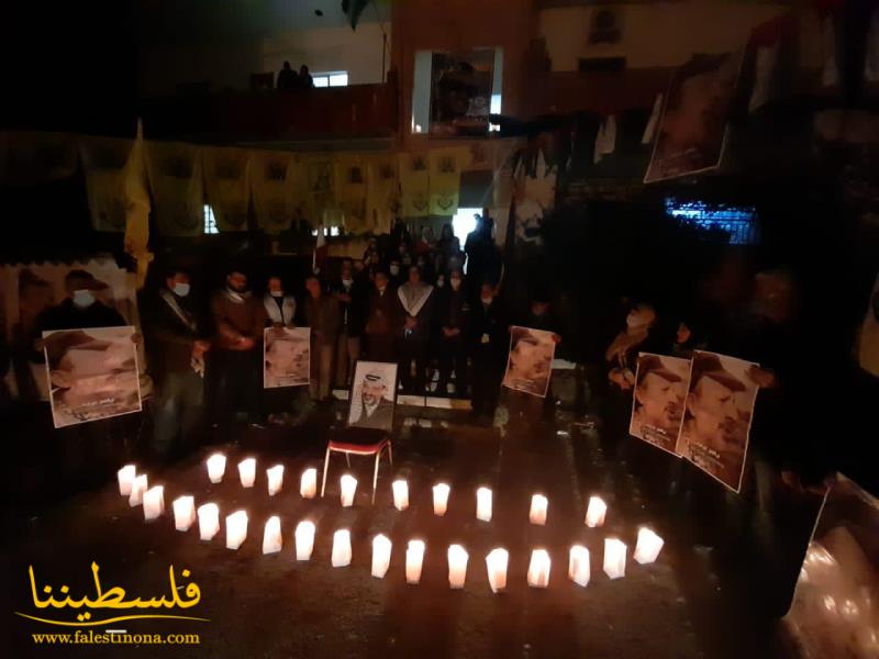 حركة "فتح"- شُعبة تعلبايا تُحيي الذكرى الـ١٦ لاستشهاد الرمز ياسر عرفات بإضاءة شموع