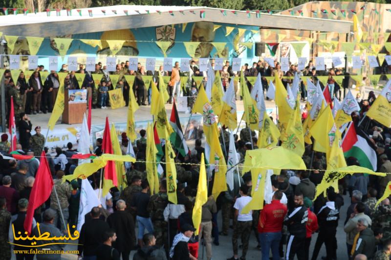 حركة "فتح" تُحيي ذكرى انطلاقتها الـ٥٦ بمهرجانٍ حاشدٍ في مخيّم الرشيدية