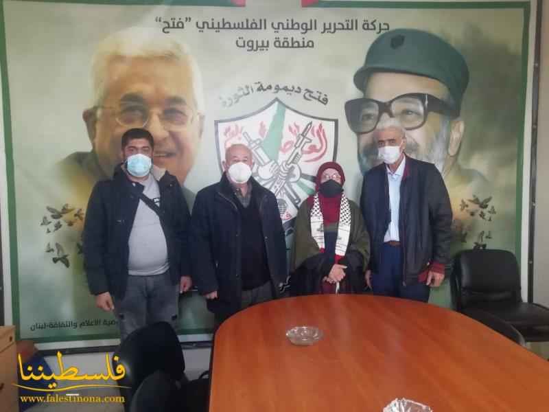 العميد سمير أبو عفش يستقبل وفدًا من التجمُّع الفلسطيني للوطن والشتات في لبنان