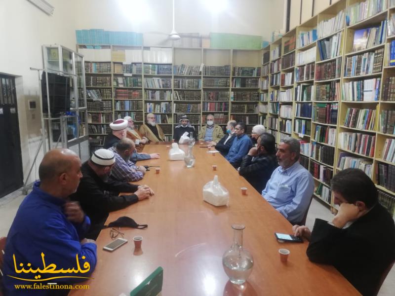 هيئة العمل الفلسطيني المشترك واللِّجان الشّعبية في صيدا تلتقيان رئيس هيئة علماء فلسطين
