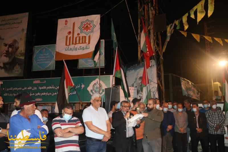 المخيّمات الفلسطينية في منطقة صور تنتفض دعمًا للقدس