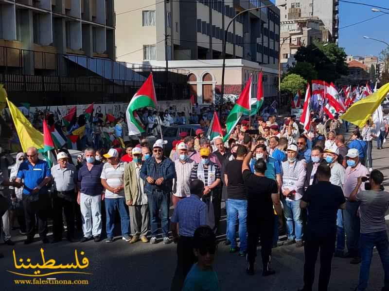 مسيرة ووقفة شعبية وكشفية في طرابلس تضامنًا مع انتفاضة شعبنا في القدس والضفة واحتفاءً بوقف العدوان الإسرائيلي على غزّة