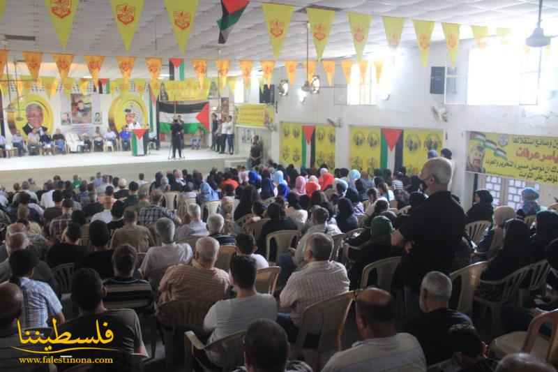 "م.ت.ف" في صيدا تُنظّم مهرجانًا سياسيًّا دعمًا لانتفاضة شعبنا في فلسطين وإحياءً للذكرى الـ٣٩ للاجتياح الصهيوني للبنان