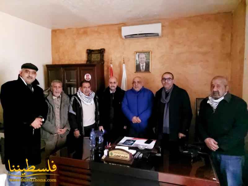 وفدٌ قياديٌّ من حركة "فتح" يلتقي رئيس بلدية وادي النحلة خالد الجزار