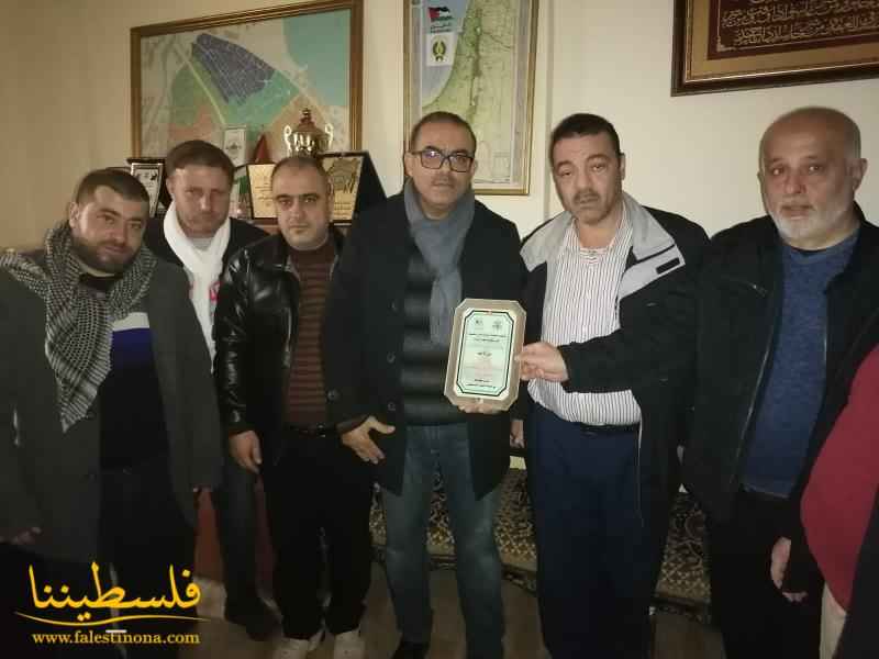 حركة "فتح" تستقبل لجنة شباب حي سعسع في مخيّم نهر البارد