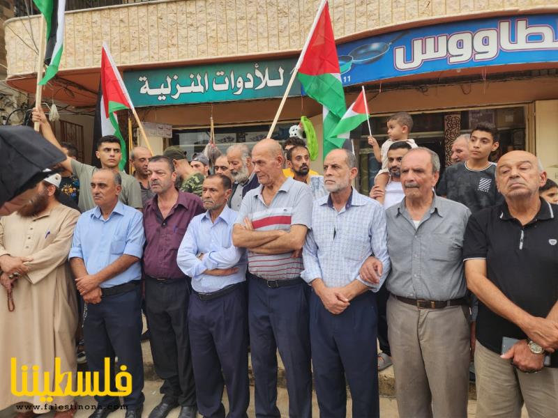 مسيرة غضب في مخيم نهر البارد استنكارًا للعدوان الصهيوني على غزة