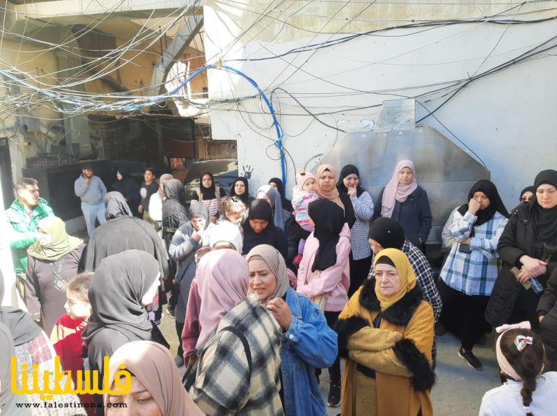 اعتصام جماهيري في مخيم البداوي